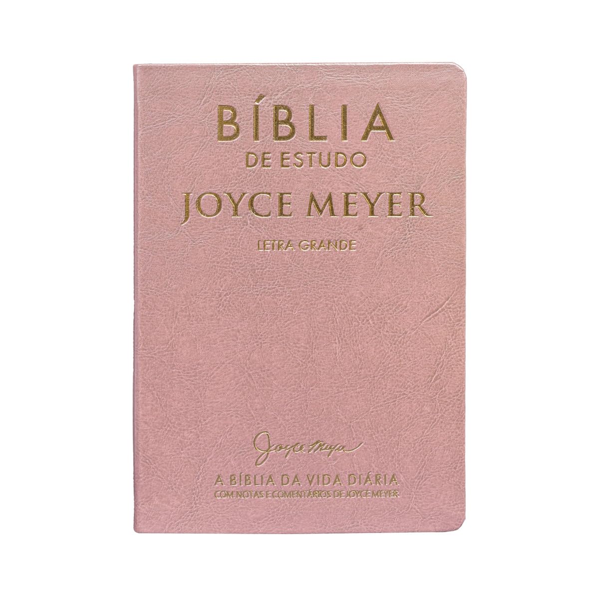 Biblia De Estudo: Joyce Meyer Rosa Letra Grande